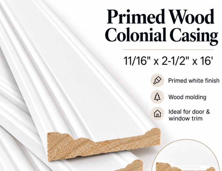 11/16″x2-1/2″x16′ Colonial Casing Primed Wood